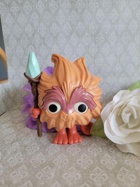 Orange Fantasy Creature Vinyl Figure with Staff